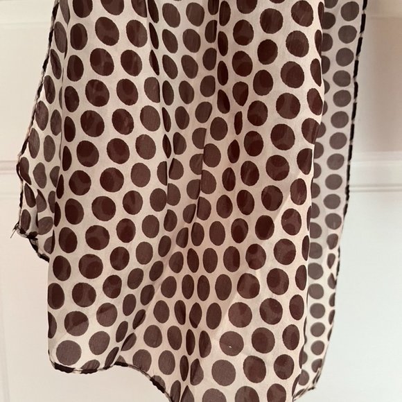 Modern Dot Silk Scarf - Picture 4 of 6